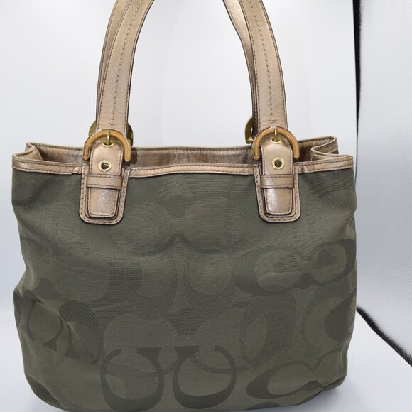 COACH 2011 Soho OP Art Canvas and Leather Tote - Picture 7 of 16